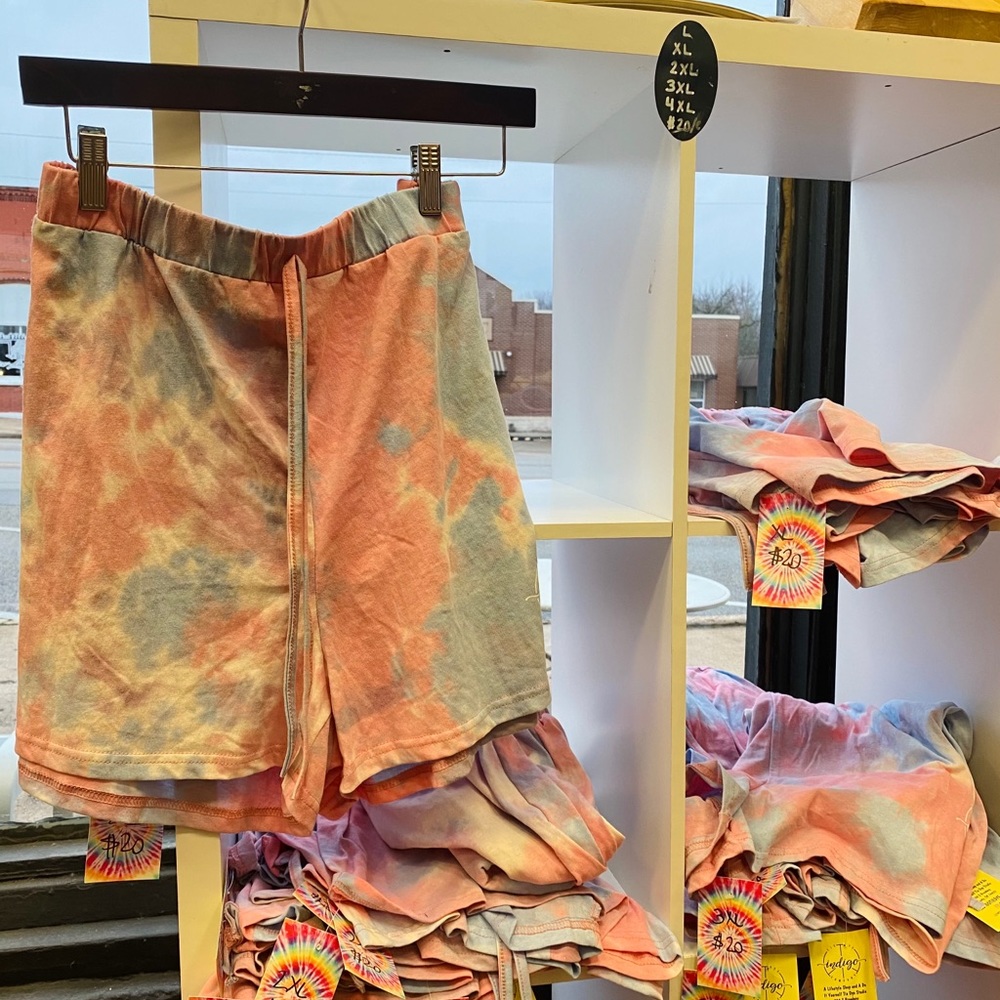 Cotton Candy Tie Dye Shorts!